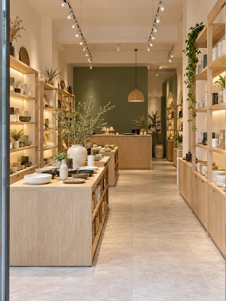 店铺室内装修概念示意